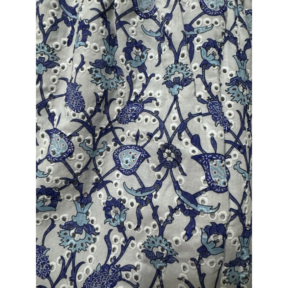 NWT Sachin Babi Blue Floral Eyelet “Millie Vine” Top & Shorts Set Size S - Picture 4 of 13